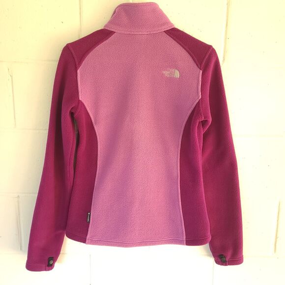 The North Face Fuchsia Purple Color Block Full Zip Fleece Jacket Size Women’s XS - Picture 16 of 16